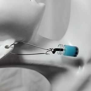 Blue‎ and Black Boba Earrings